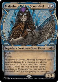 Malcolm, Alluring Scoundrel (Showcase) - The Lost Caverns of Ixalan - Magic: The Gathering card