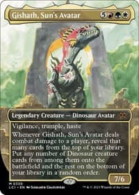 Gishath, Sun's Avatar (Borderless) - The Lost Caverns of Ixalan - Magic: The Gathering card