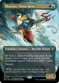 Thrasios, Triton Hero (Borderless) - Special Guests - Magic: The Gathering card