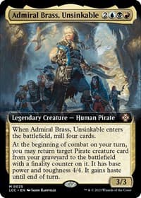 Admiral Brass, Unsinkable (Extended Art) - Commander: The Lost Caverns of Ixalan - Magic: The Gathering card