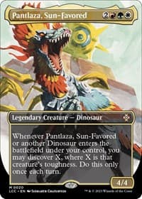Pantlaza, Sun-Favored (Borderless) - Commander: The Lost Caverns of Ixalan - Magic: The Gathering card