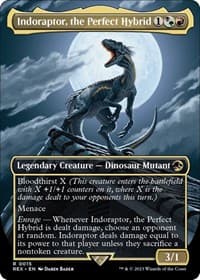 Indoraptor, the Perfect Hybrid (Borderless) - Universes Beyond: Jurassic World Collection - Magic: The Gathering card