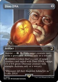 Dino DNA (Borderless) - Universes Beyond: Jurassic World Collection - Magic: The Gathering card