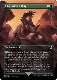 Life Finds a Way (Borderless) - Universes Beyond: Jurassic World Collection - Magic: The Gathering card