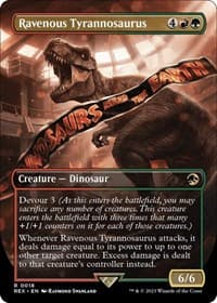 Ravenous Tyrannosaurus (Borderless) - Universes Beyond: Jurassic World Collection - Magic: The Gathering card