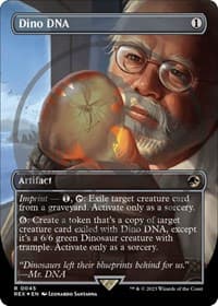 Dino DNA (Borderless) (Emblem) - Universes Beyond: Jurassic World Collection - Magic: The Gathering card