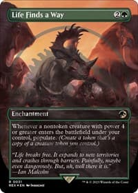 Life Finds a Way (Borderless) (Emblem) - Universes Beyond: Jurassic World Collection - Magic: The Gathering card