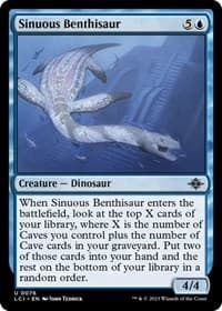 Sinuous Benthisaur - The Lost Caverns of Ixalan - Magic: The Gathering card