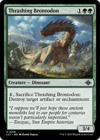 Thrashing Brontodon - The Lost Caverns of Ixalan - Magic: The Gathering card