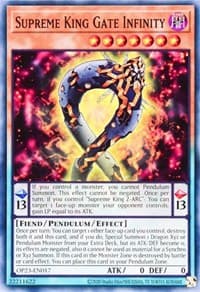 Supreme King Gate Infinity - OTS Tournament Pack 23 - YuGiOh card