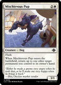 Mischievous Pup - The Lost Caverns of Ixalan - Magic: The Gathering card