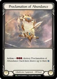 Proclamation of Abundance - JDG009 - Flesh and Blood: Promo Cards - Flesh and Blood TCG card