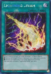 Lightning Storm (Platinum Secret Rare) - 25th Anniversary Rarity Collection - YuGiOh card