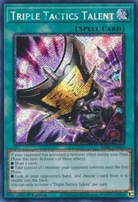 Triple Tactics Talent (Platinum Secret Rare) - 25th Anniversary Rarity Collection - YuGiOh card