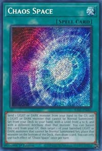 Chaos Space (Secret Rare) - 25th Anniversary Rarity Collection - YuGiOh card