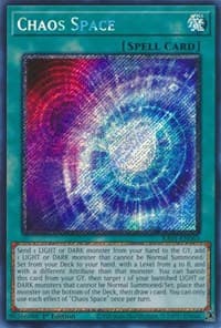 Chaos Space (Platinum Secret Rare) - 25th Anniversary Rarity Collection - YuGiOh card