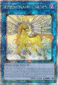 Knightmare Unicorn (Quarter Century Secret Rare) - 25th Anniversary Rarity Collection - YuGiOh card