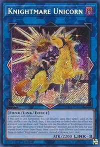 Knightmare Unicorn (Alternate Art) (Secret Rare) - 25th Anniversary Rarity Collection - YuGiOh card