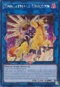 Knightmare Unicorn (Alternate Art) (Platinum Secret Rare) - 25th Anniversary Rarity Collection - YuGiOh card