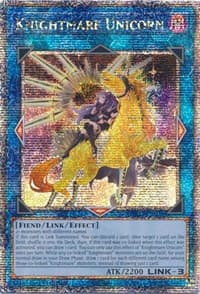 Knightmare Unicorn (Alternate Art) (Quarter Century Secret Rare) - 25th Anniversary Rarity Collection - YuGiOh card