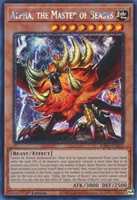 Alpha, the Master of Beasts (Platinum Secret Rare) - 25th Anniversary Rarity Collection - YuGiOh card