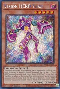 Vision HERO Faris (Platinum Secret Rare) - 25th Anniversary Rarity Collection - YuGiOh card