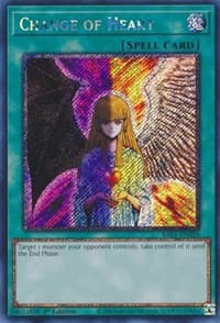 Change of Heart (Platinum Secret Rare) - 25th Anniversary Rarity Collection - YuGiOh card
