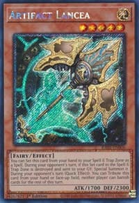 Artifact Lancea (Platinum Secret Rare) - 25th Anniversary Rarity Collection - YuGiOh card