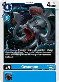 Gesomon - Blast Ace - Digimon Card Game card