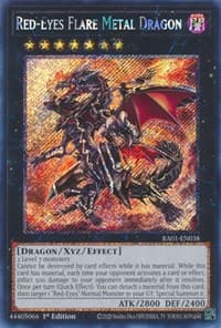 Red-Eyes Flare Metal Dragon (Platinum Secret Rare) - 25th Anniversary Rarity Collection - YuGiOh card