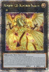 Number 100: Numeron Dragon (Quarter Century Secret Rare) - 25th Anniversary Rarity Collection - YuGiOh card