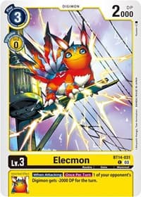 Elecmon - Blast Ace - Digimon Card Game card