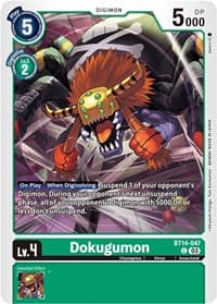 Dokugumon - Blast Ace - Digimon Card Game card