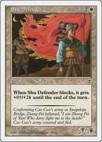Shu Defender - Portal Three Kingdoms - Magic: The Gathering card
