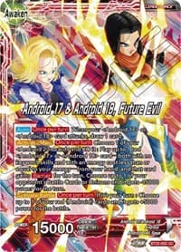 Android 17 & Android 18 // Android 17 & Android 18, Future Evil - Perfect Combination - Dragon Ball Super: Masters card