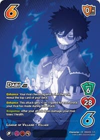 Dabi (Serial Numbered) - UniVersus: My Hero Academia: Jet Burn - UniVersus card