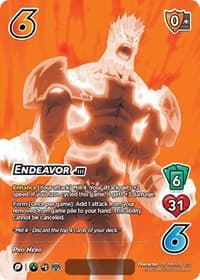 Endeavor (Serial Numbered) - UniVersus: My Hero Academia: Jet Burn - UniVersus card