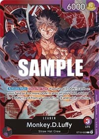 Monkey.D.Luffy (002) - ST-10: Ultra Deck The Three Captains - One Piece Card Game card