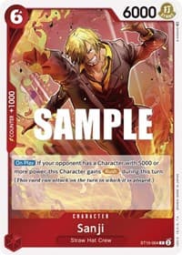 Sanji - ST-10: Ultra Deck The Three Captains - One Piece Card Game card