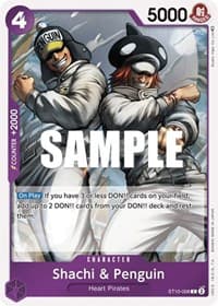 Shachi & Penguin - ST-10: Ultra Deck The Three Captains - One Piece Card Game card