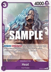 Heat - ST-10: Ultra Deck The Three Captains - One Piece Card Game card