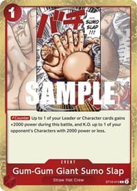 Gum-Gum Giant Sumo Slap - ST-10: Ultra Deck The Three Captains - One Piece Card Game card