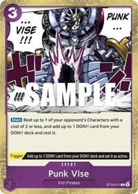 Punk Vise - ST-10: Ultra Deck The Three Captains - One Piece Card Game card