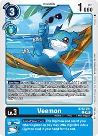 Veemon (NYCC 2023 Demo Deck) - Digimon Demo Deck Exclusive Cards - Digimon Card Game card