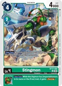 Stingmon (NYCC 2023 Demo Deck) - Digimon Demo Deck Exclusive Cards - Digimon Card Game card