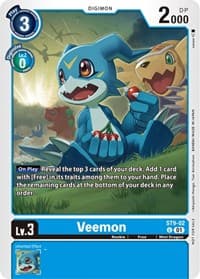 Veemon (ST9-02) (NYCC 2023 Demo Deck) - Digimon Demo Deck Exclusive Cards - Digimon Card Game card