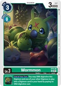 Wormmon (NYCC 2023 Demo Deck) - Digimon Demo Deck Exclusive Cards - Digimon Card Game card