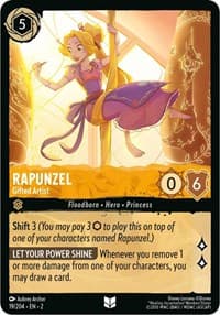 Rapunzel - Gifted Artist - Rise of the Floodborn - Disney Lorcana card