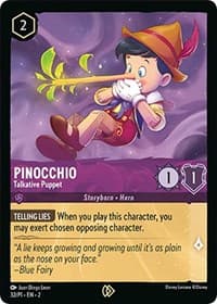 Pinocchio - Talkative Puppet - Disney Lorcana Promo Cards - Disney Lorcana card