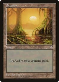 Swamp (Mossy Roots) - Mirage - Magic: The Gathering card